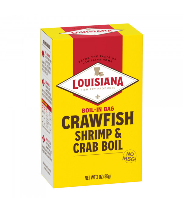 Louisiana Fish Fry Boil-in Bag Crawfish Shrimp & Crab boil 3oz