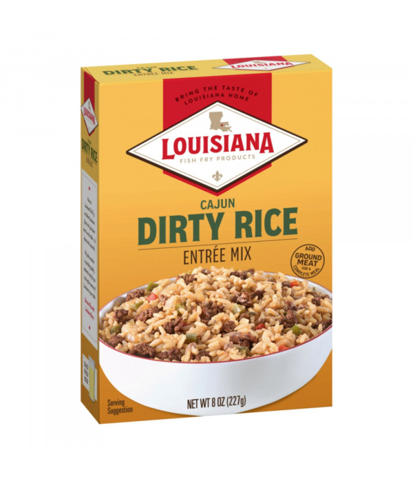 Louisiana Fish Fry Cajun Dirty Rice Entree Mix 8oz