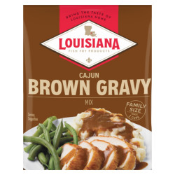 Rich and Flavorful Brown Gravy with Louisiana Fish Fry Brown Gravy Mix - 10lb
