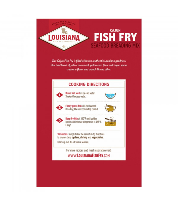 Flavorful and Crispy Coating for Fried Foods with Louisiana Fish Fry Cajun Fry - 22oz