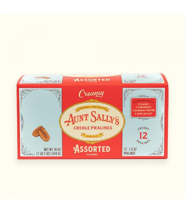 Aunt Sally's Creamy Pralines Assorted Box 12 Pack