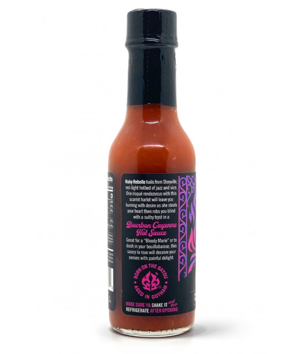 Ruby Rebelle Bourbon Cayenne - Hot Sauce - Risqué Rendezvous with this Scarlet Harlot