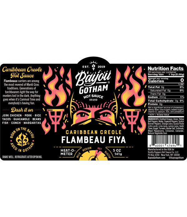 Flambeau Fiya Caribbean Creole - Hot Sauce - A Fiery Balancing Act