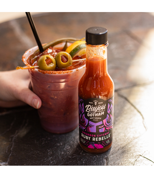 Ruby Rebelle Bourbon Cayenne - Hot Sauce - Risqué Rendezvous with this Scarlet Harlot
