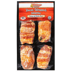 Big Easy Foods Bacon Wrapped Stuffed Jalapenos Sau...