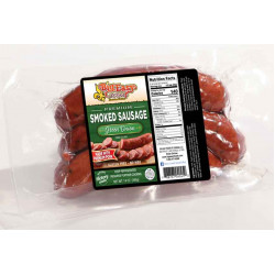 Big Easy Foods Pork Smoked Sausage with Green Onion 14oz