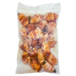 Big Easy Foods Bacon Wrapped Jalapenos with Pork Boudin 2.5lb