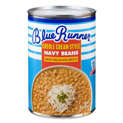 Spicy Cajun Flavor with Blue Runner Creole Cream Style Spicy Navy Beans - 16oz Can