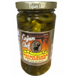 Cajun Chef Mexican Style Hot Jalapeno Peppers 12oz