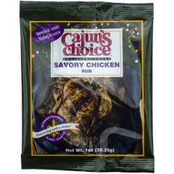 Cajun's Choice Savory Chicken Rub 1oz
