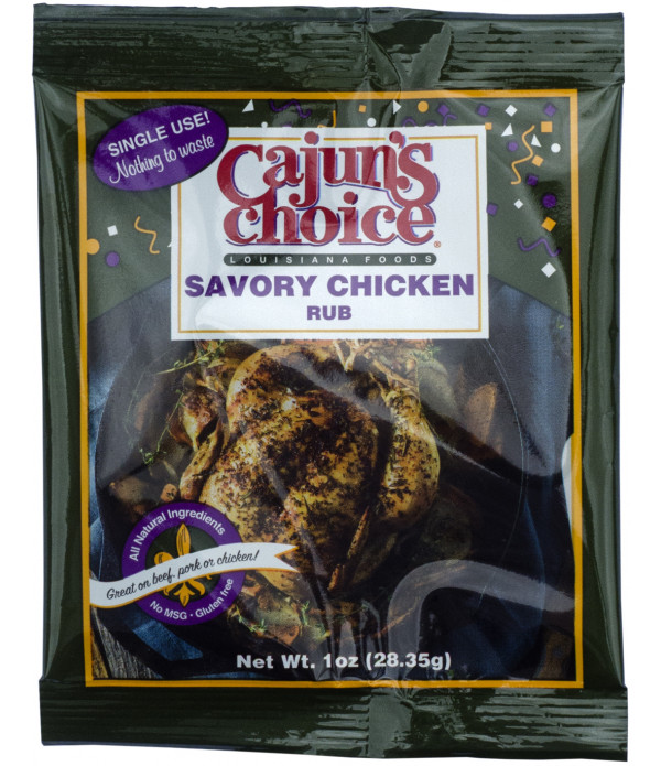 Cajun's Choice Savory Chicken Rub 1oz