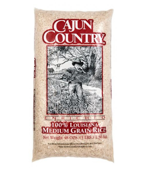 Cajun Country Medium Grain Rice 3lb