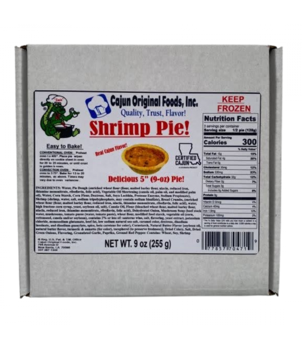 Cajun Original Shrimp Pies 1pk 5in