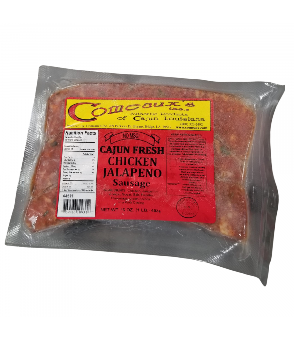 Comeaux's Fresh Chicken & Jalapeno Sausage 1lb