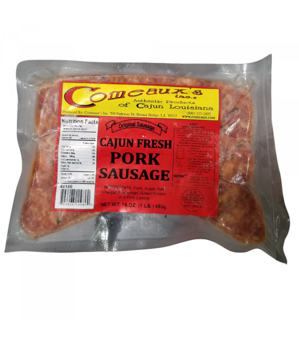 Comeaux's Fresh Pork Sausage 1lb