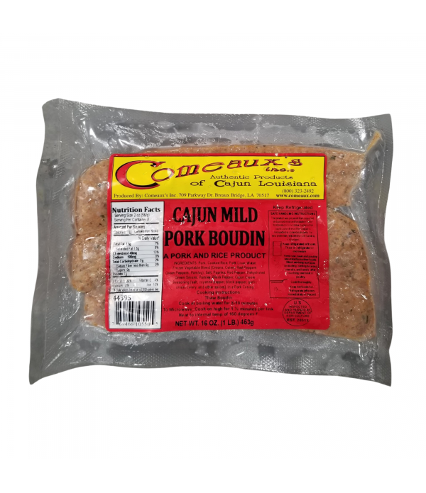 Comeaux's Pork Boudin Mild 1lb