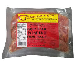 Comeaux's Fresh Pork & Jalapeno Sausage 1lb