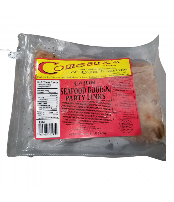Comeaux's Seafood Boudin Party Links 1lb