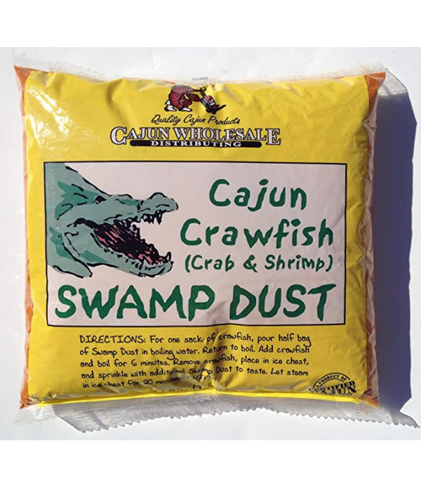 Swamp Dust Cajun Crawfish, Crab & Shrimp Boil 4lb - Authentic Southern Louisiana Seafood Boil Seasoning