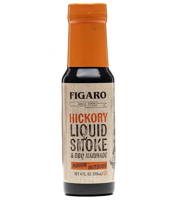 Figaro Louisiana's Hickory Liquid Smoke & BBQ Marinade 4oz | Authentic BBQ Flavor