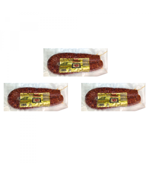Double D Hot Smoked Sausage (Pack of 3) - Shipping Included