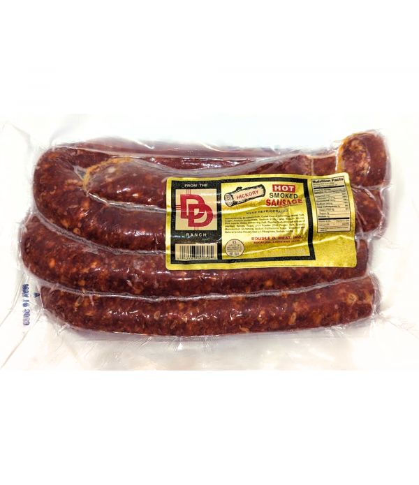 Double D Hot Smoked Sausage 3lb