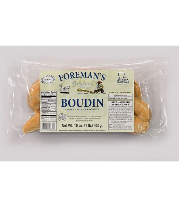 Foreman's Boudin 1lb