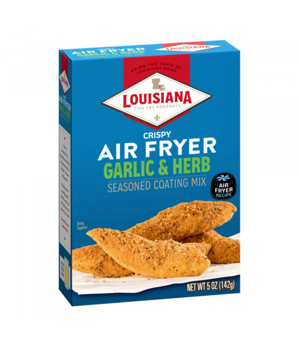 Louisiana Fish Fry Air Fry Garlic & Herb Coating Mix 5oz