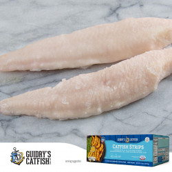 Guidrys Catfish Strips - 4lb of Farm-Raised, Delicious Southern Delicacy