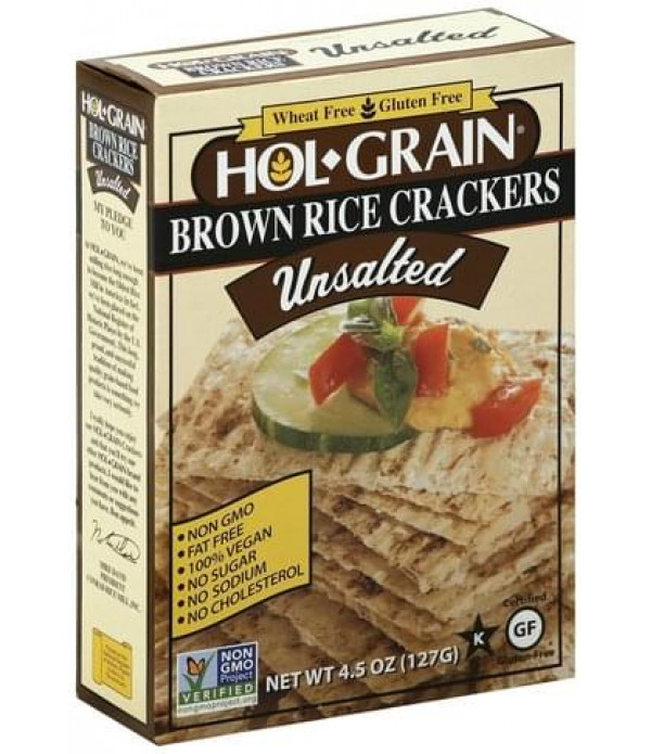 Hol Grain Unsalted Rice Crackers 4.5 oz