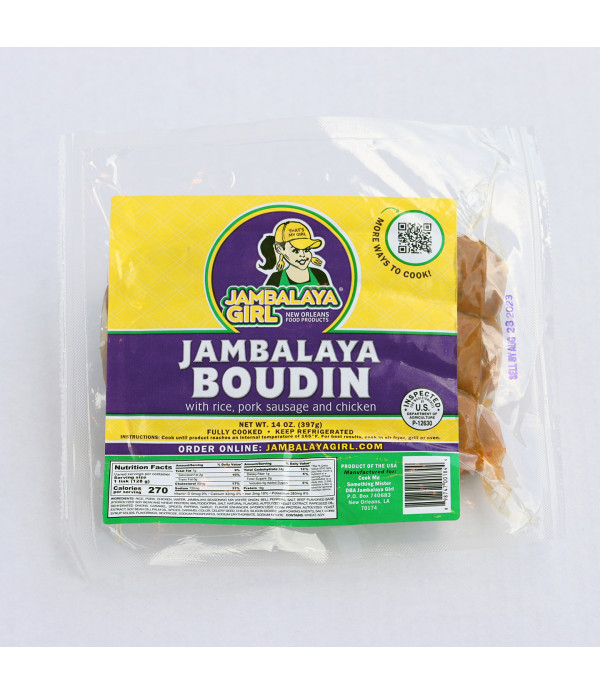 Jambalaya Girl Jambalaya Boudin with Chicken and Pork Sausage 14oz