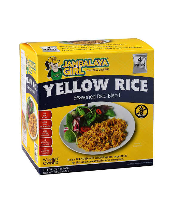 Jambalaya Girl Yellow Rice 8oz 4pk