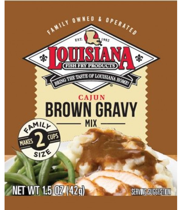 Louisiana Fish Fry Brown Gravy Mix 1.5oz