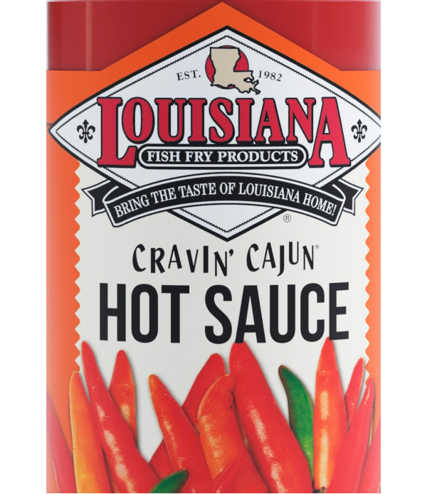Louisiana Fish Fry Cravin Cajun Hot Sauce 128oz