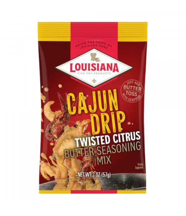 Louisiana Fish Fry Cajun Drip Twisted Citrus 2oz - Seafood Seasoning