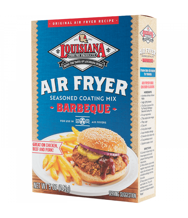 Crispy and Flavorful BBQ Coating with Louisiana Fish Fry Air Fry BBQ Coating Mix - 5oz