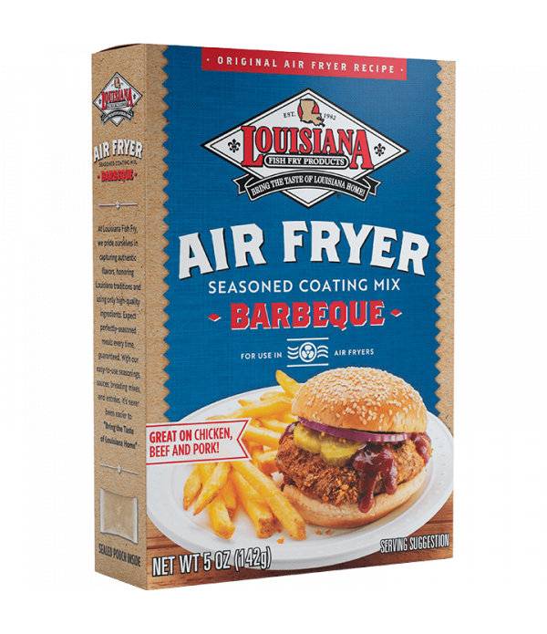Crispy and Flavorful BBQ Coating with Louisiana Fish Fry Air Fry BBQ Coating Mix - 5oz