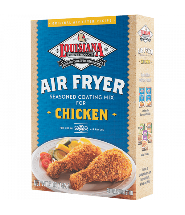 Crispy and Flavorful Chicken Coating with Louisiana Fish Fry Air Fry Chicken Coating Mix - 5oz