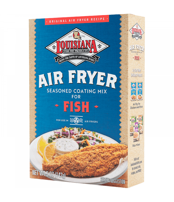 Crispy and Flavorful Fish Coating with Louisiana Fish Fry Air Fry Fish Coating Mix - 5oz