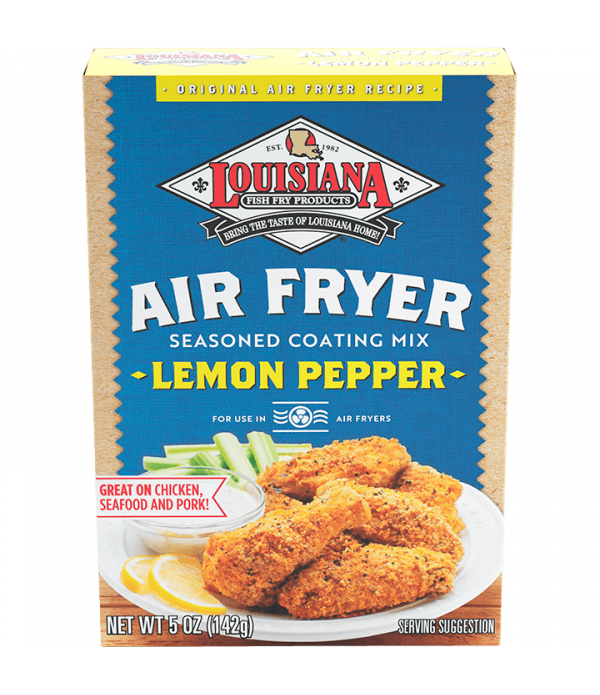 Louisiana Fish Fry Air Fry Lemon Pepper Coating Mix 5oz