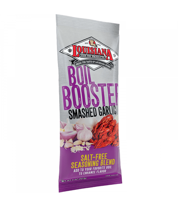 Flavorful and Aromatic Boil with Louisiana Fish Fry Boil Booster Smashed Garlic - 8oz