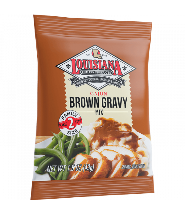 Rich and Flavorful Brown Gravy with Louisiana Fish Fry Brown Gravy Mix - 1.5oz