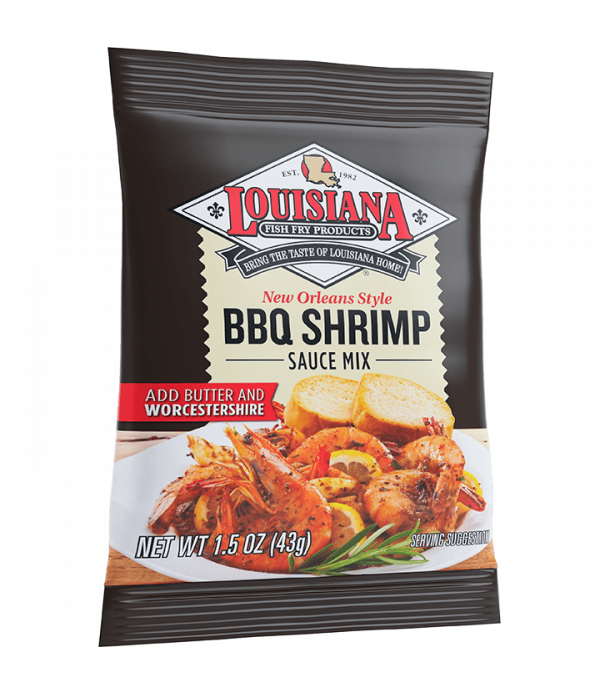 Delicious and Flavorful BBQ Shrimp with Louisiana Fish Fry BBQ Shrimp Mix - 1.5oz