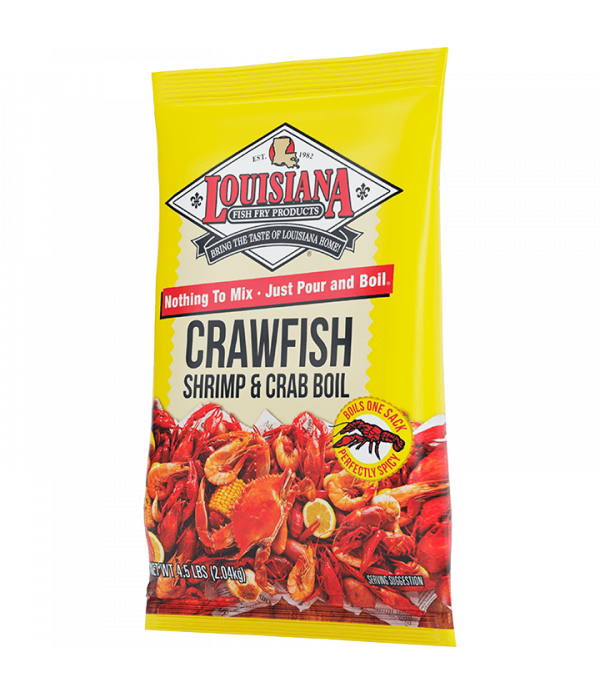 Spicy and Flavorful Louisiana Fish Fry Crawfish Crab & Shrimp Boil - 4.5lb