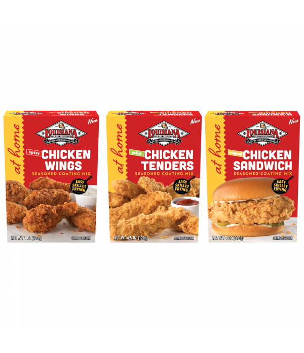 Louisiana Fish Fry Spicy Chicken Wings, Mild Chicken Tenders, and Original Chicken Sandwich Variety Pack