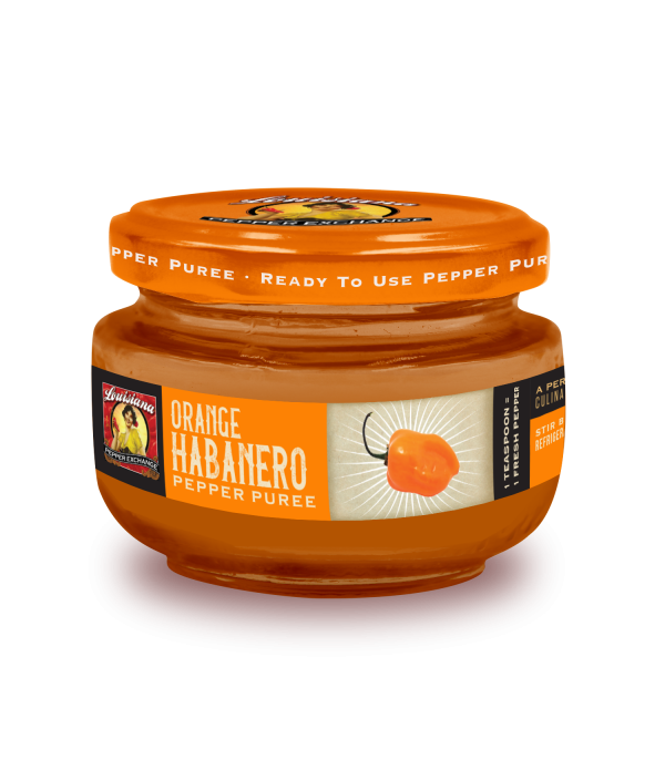 Orange Habanero Pepper Puree, 4oz Louisiana Pepper Exchange