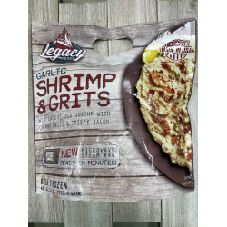 Legacy Garlic Shrimp & Grits - Delicious and Easy to Prepare Frozen Meal (26oz)