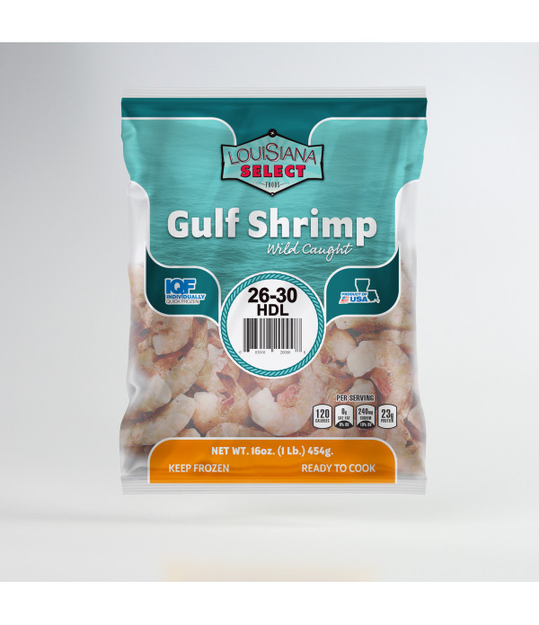 Louisiana Select 1lb BAG 26-30 Headless Shrimp