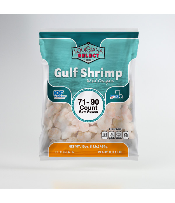 Louisiana Select 1lb BAG 71-90 PUD Shrimp