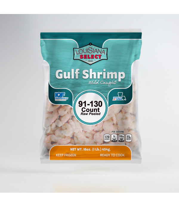 Louisiana Select 1lb BAG 91-130 PUD Shrimp